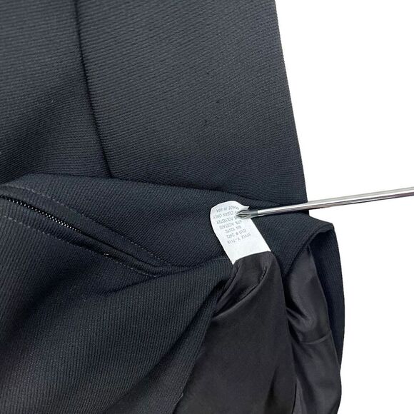 Iris Singer Collection Blazer Collared Zip Up Lined Slash Pockets Black‎ Women 4 - Picture 4 of 6
